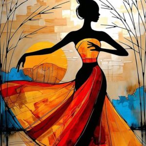 Boho Abstract Painting