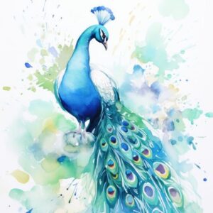 Peacock Grace Painting