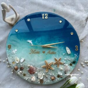 Resin Clock Art