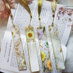 Resin Floral Bookmark