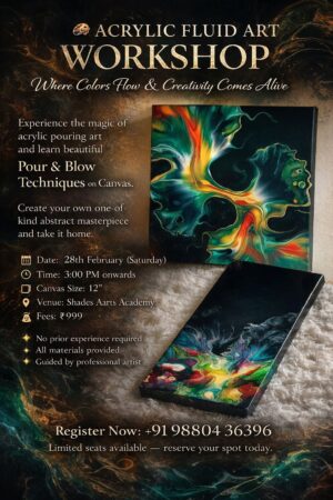 ACRYLIC FLUID ART WORKSHOP
